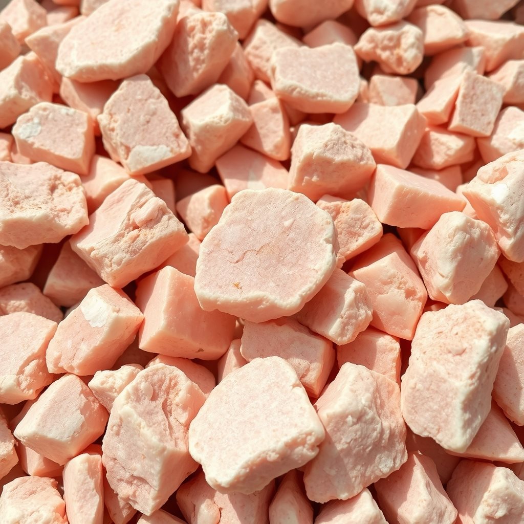 Potash feldspar lumps